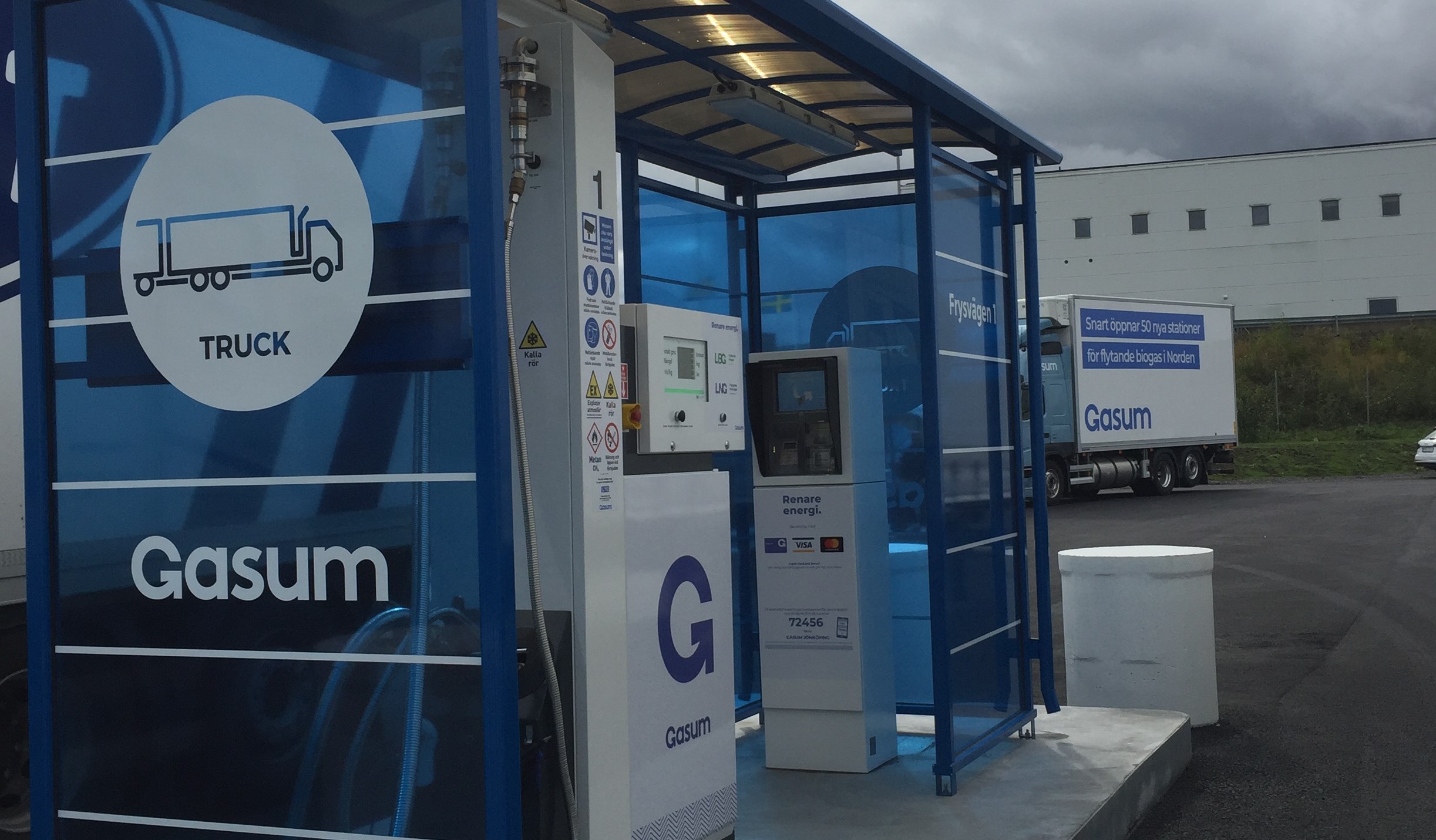 Gasum invigning tankstation